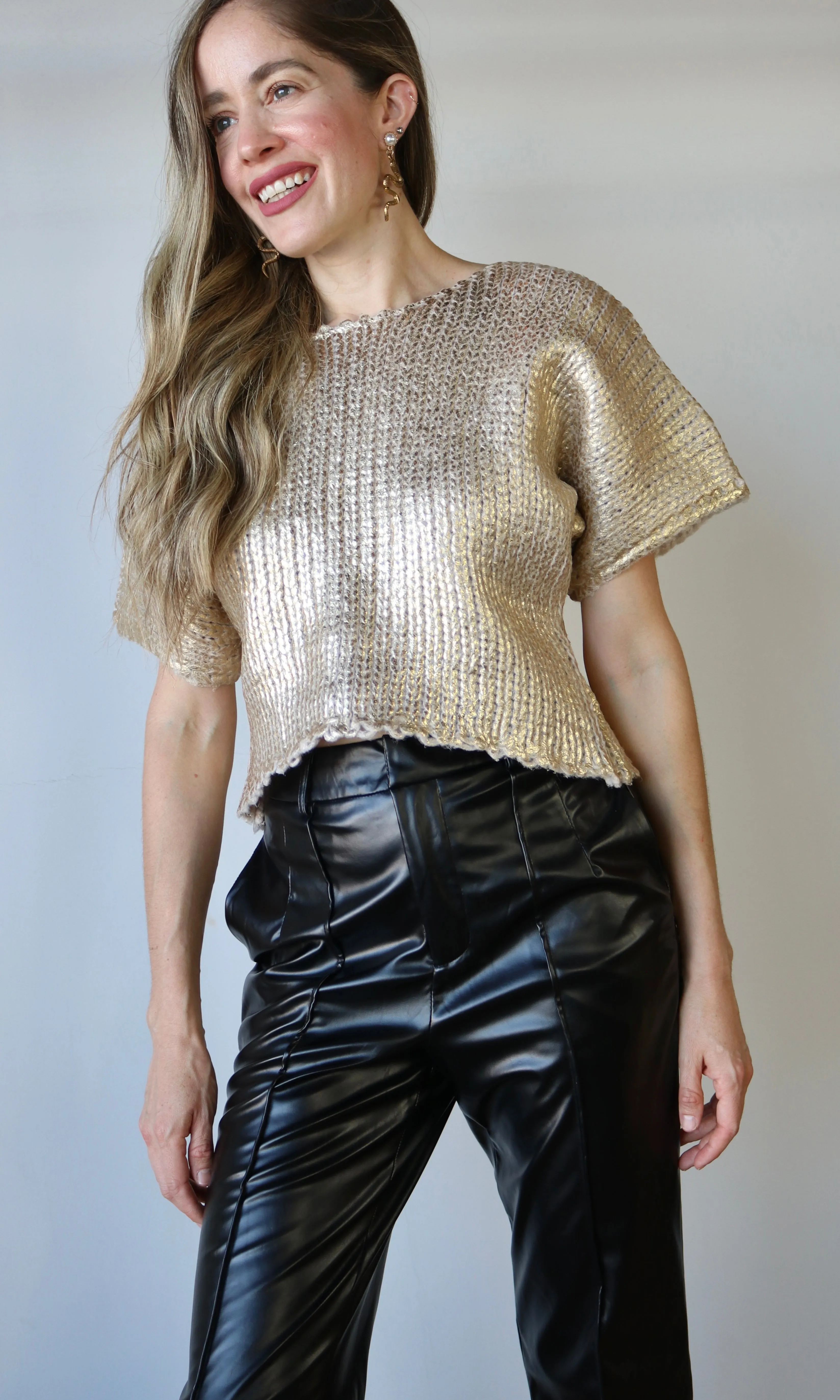 Metalic Gold Sweater