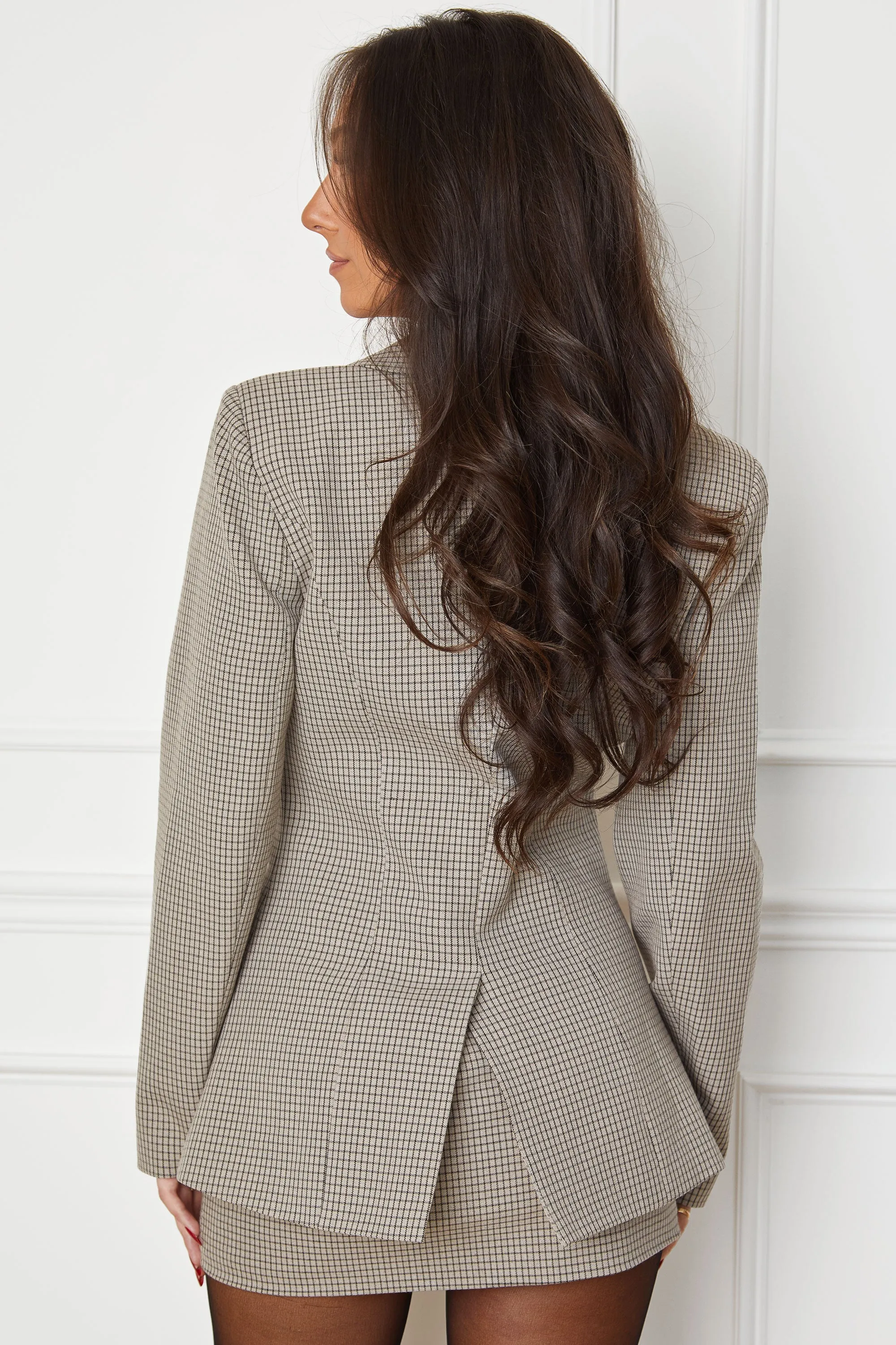 Millicent Grey Plaid Blazer