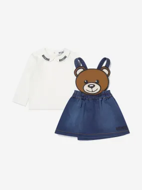 Moschino Baby Girls T-Shirt And Teddy Bear Skirt Set