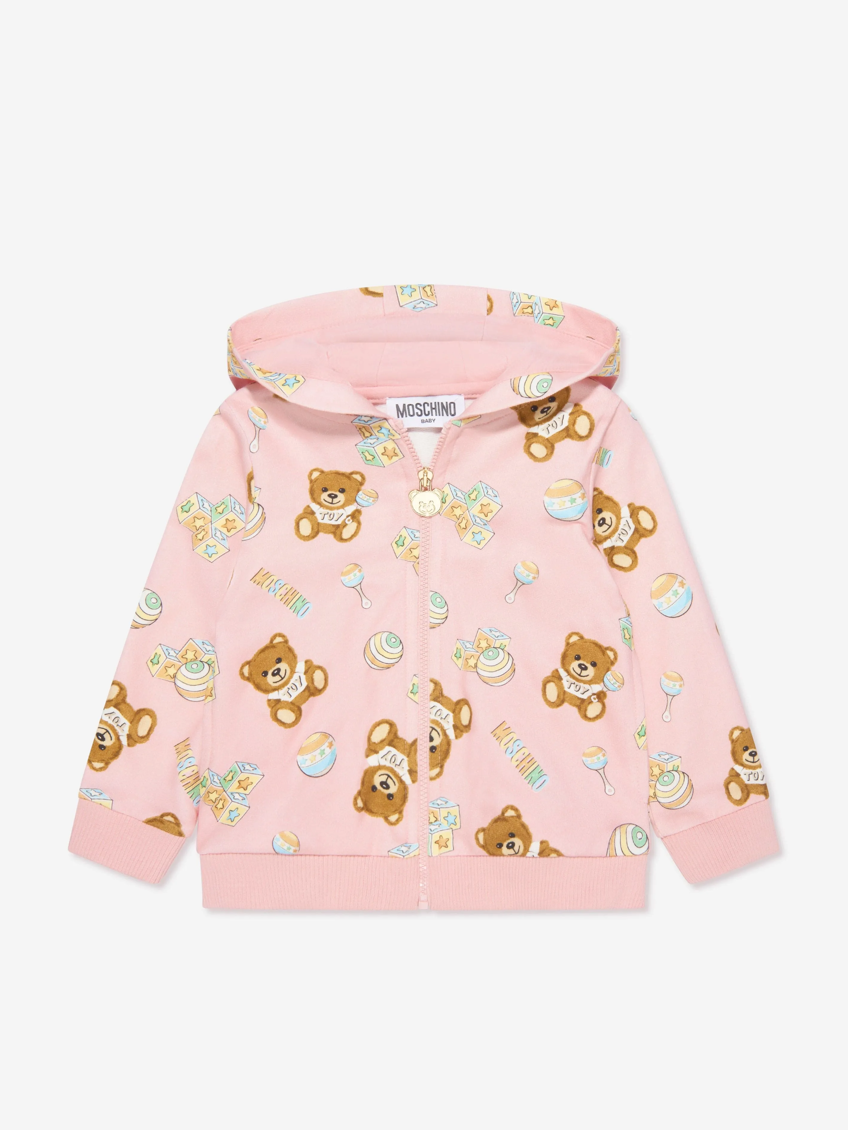 Moschino Baby Girls Teddy Toys Tracksuit in Pink