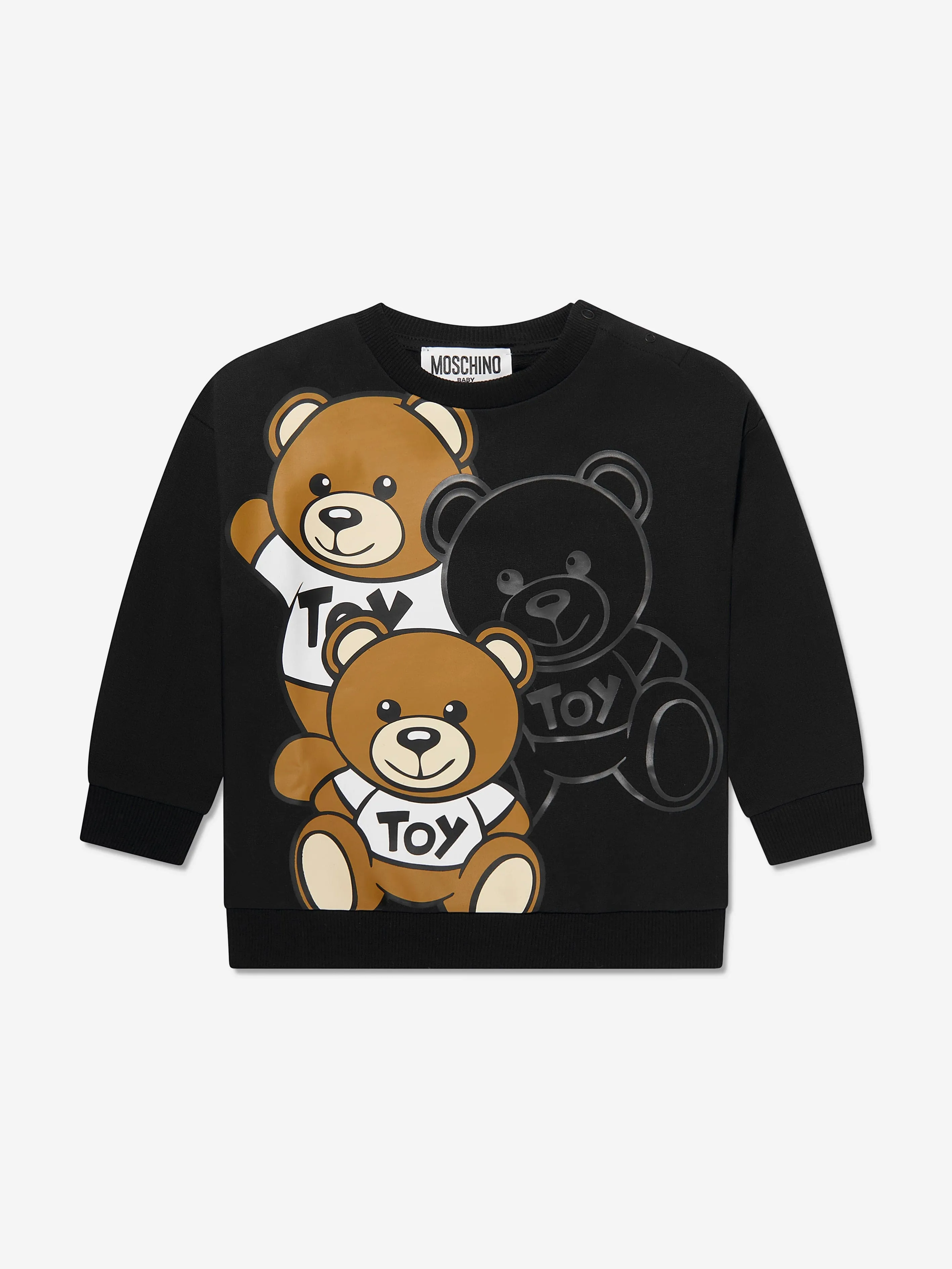 Moschino Baby Teddy Bear Sweatshirt in Black