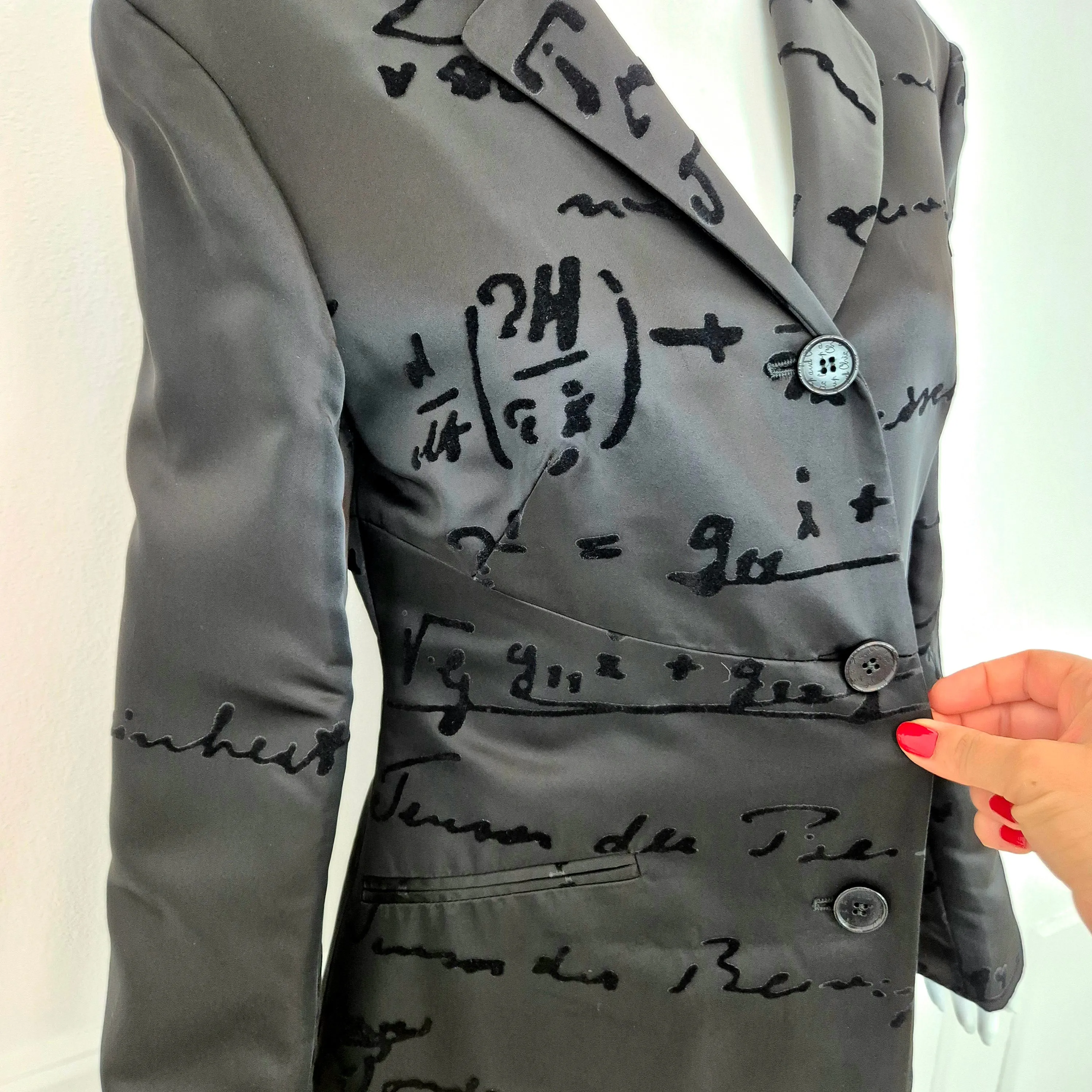 Moschino | Blazer con formule matematiche