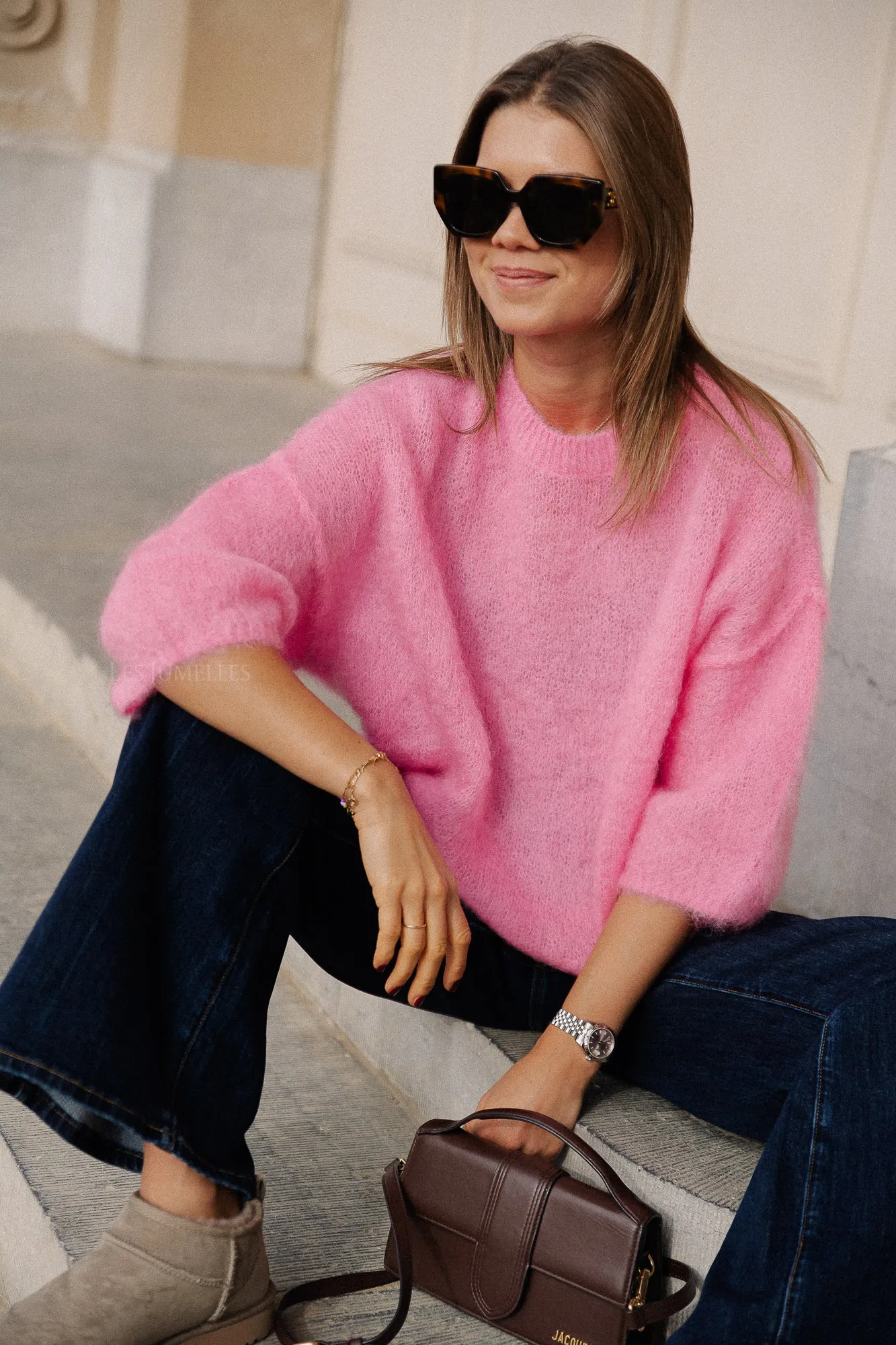 Nova mohair jumper pink