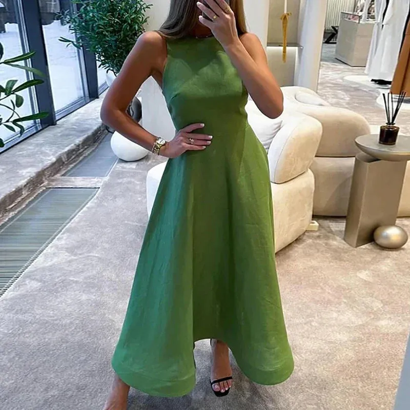 O High Simple Solid Pleated Sexy Slim Party Summer Casual Dress