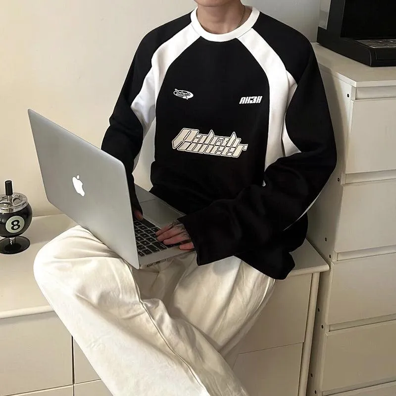 OH Contrast Racing Crewneck