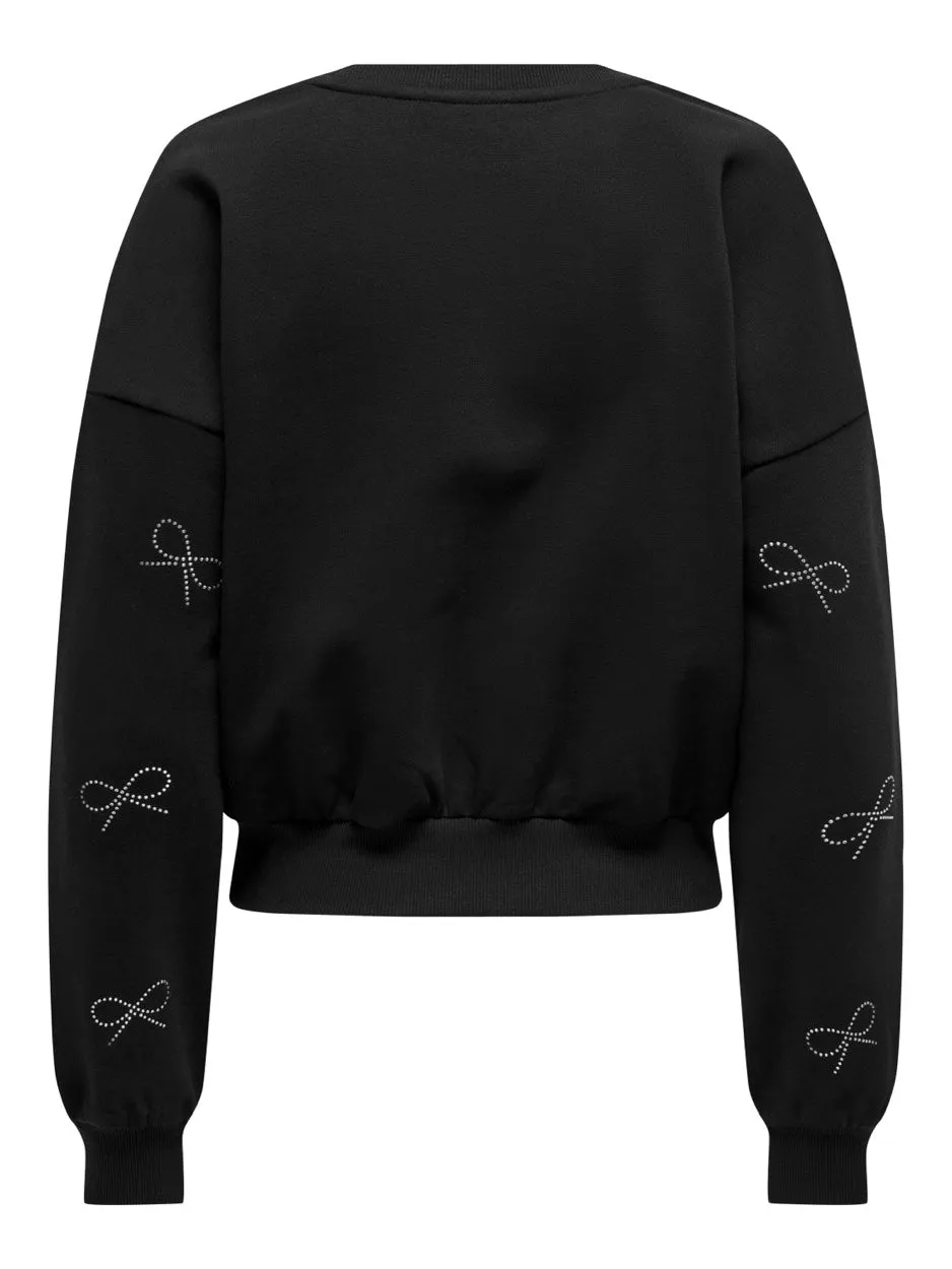 Onlberit L/s O-neck Swt - Zwart