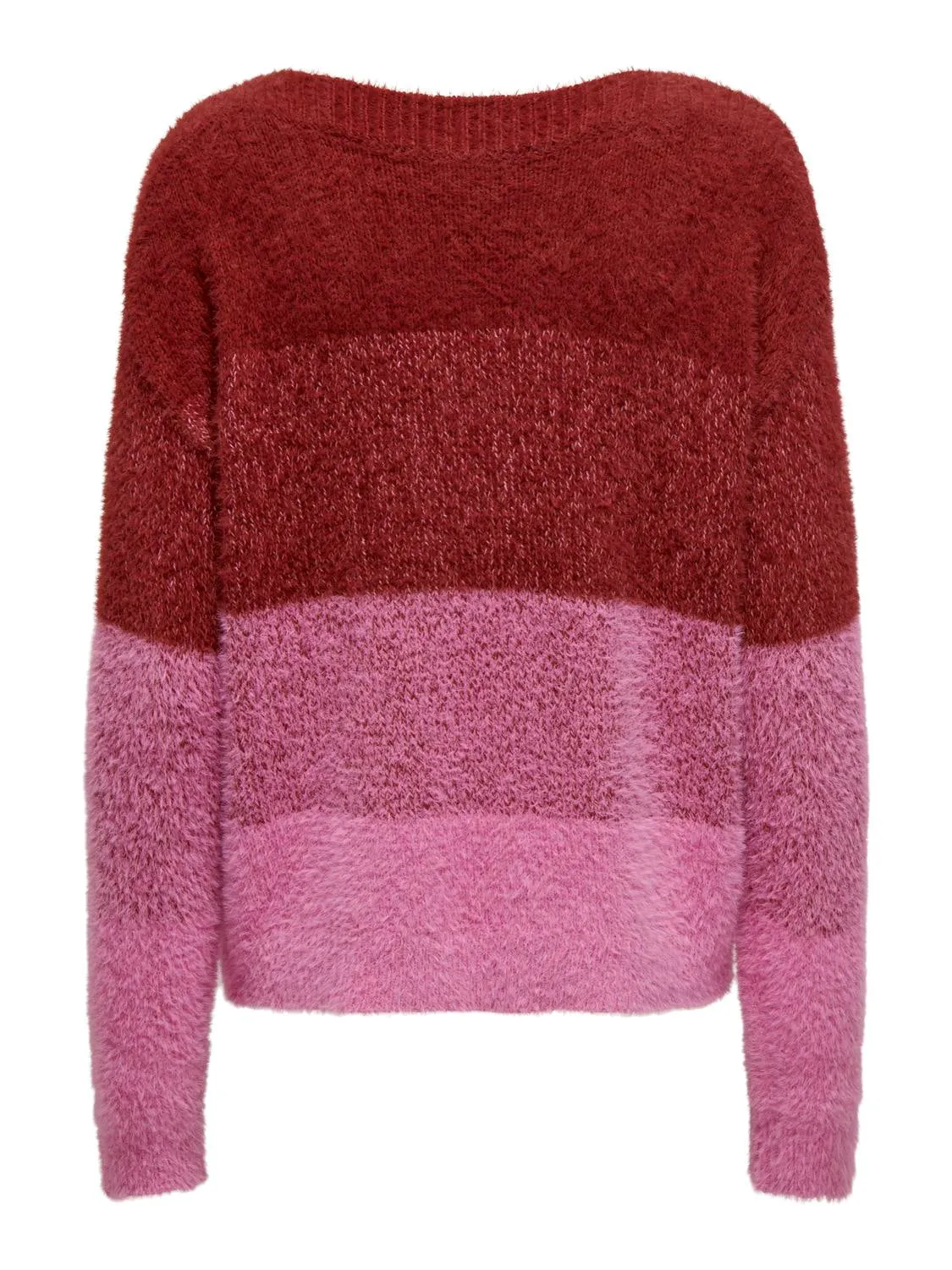 Only - Fuchsia Stripe Textured Jumper