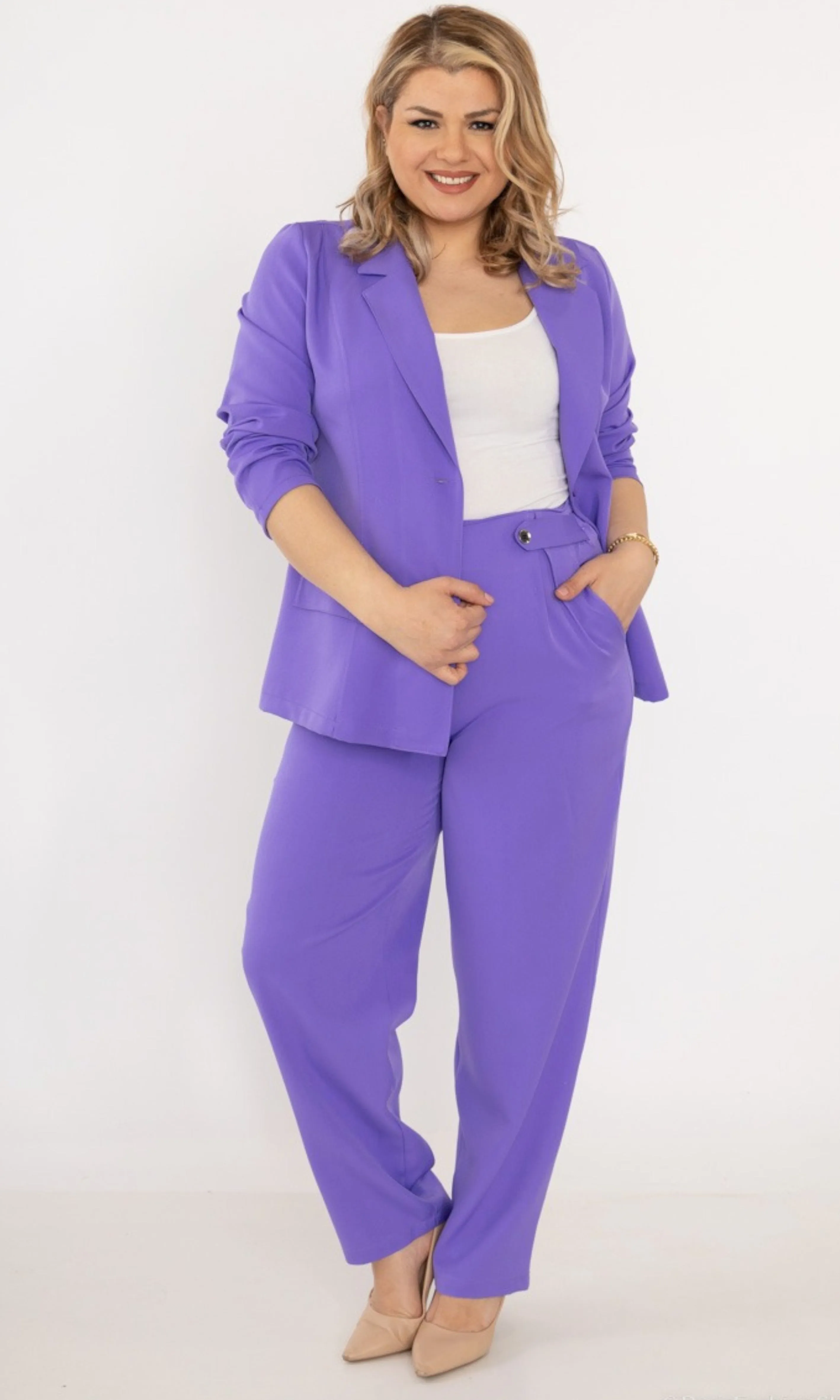 PLUSSIZE Blazer geel Diana