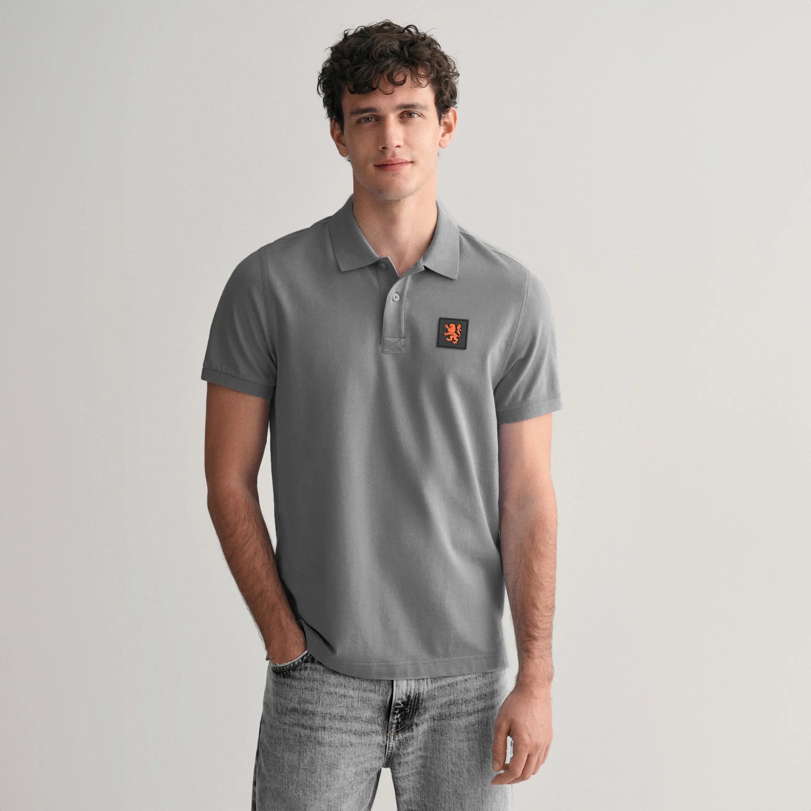 Polo Republica Men's LEO Rubber Badge Polo Shirt