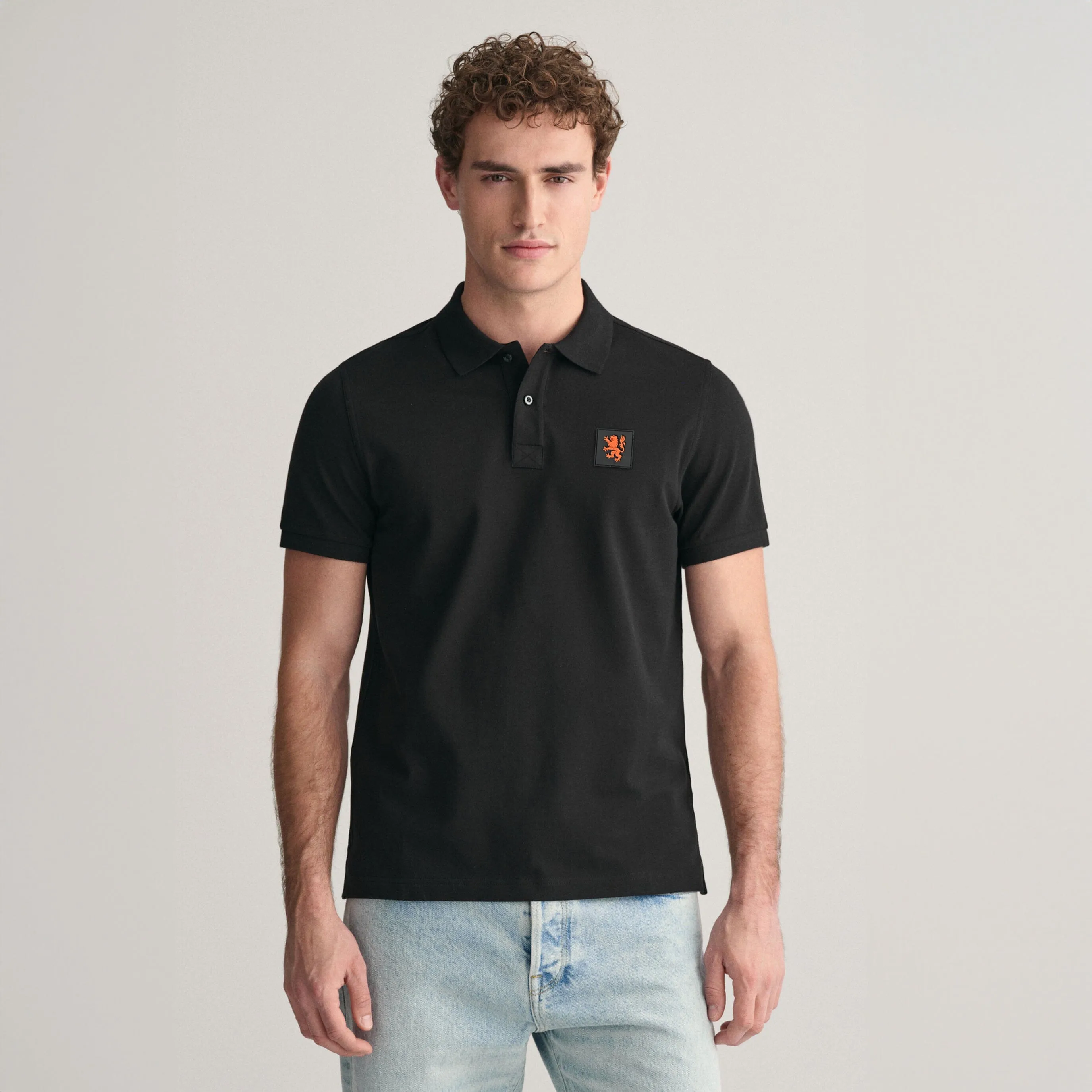 Polo Republica Men's LEO Rubber Badge Polo Shirt