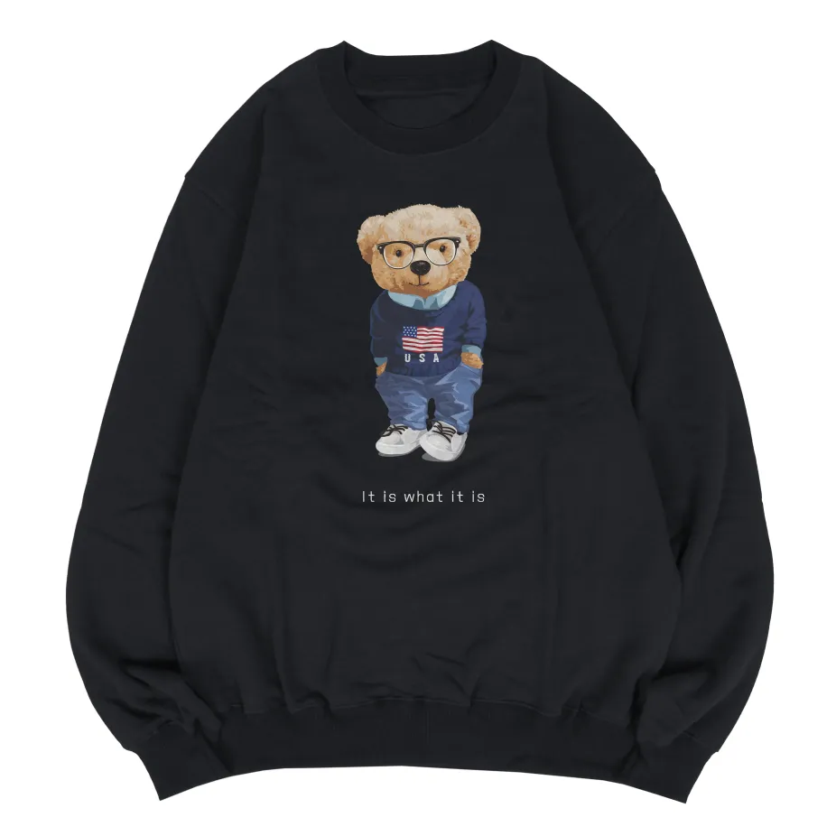 Pologize™ Smart Teddy Long Sleeve Sweatshirt