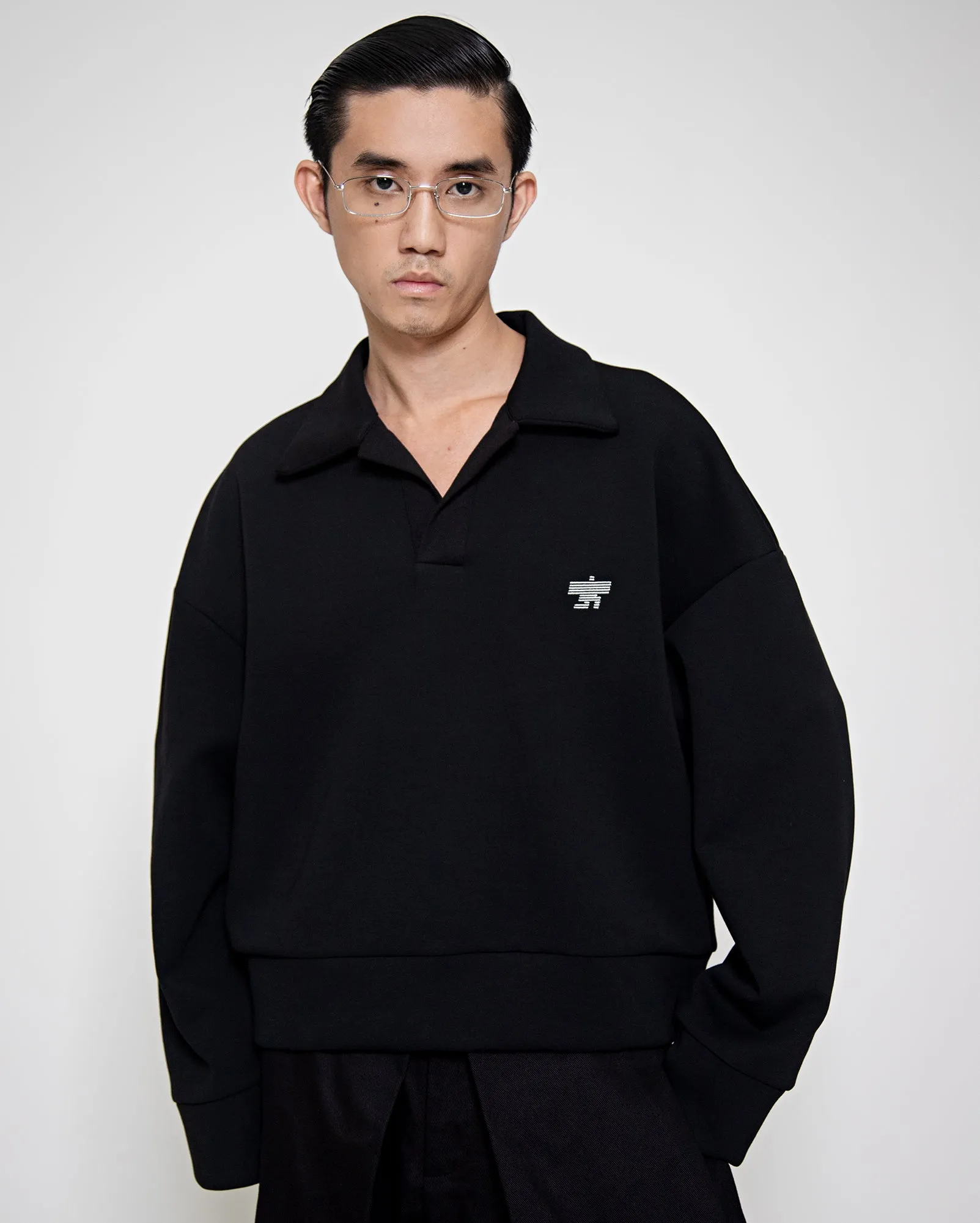 Pose Polo Sweater (Black)