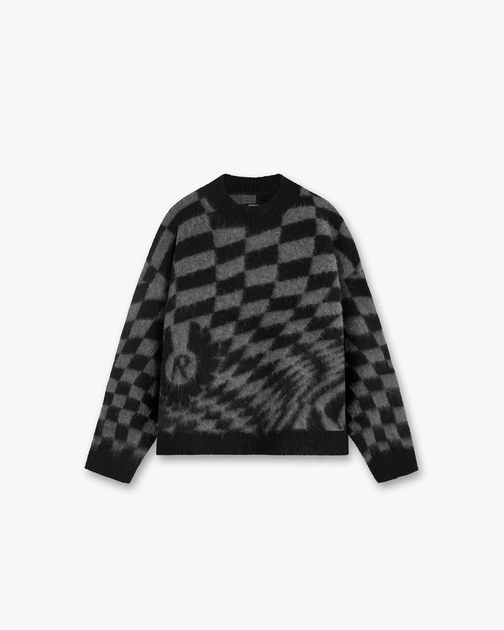 Represent X Belstaff Checkerboard Knit Sweater - Shadow