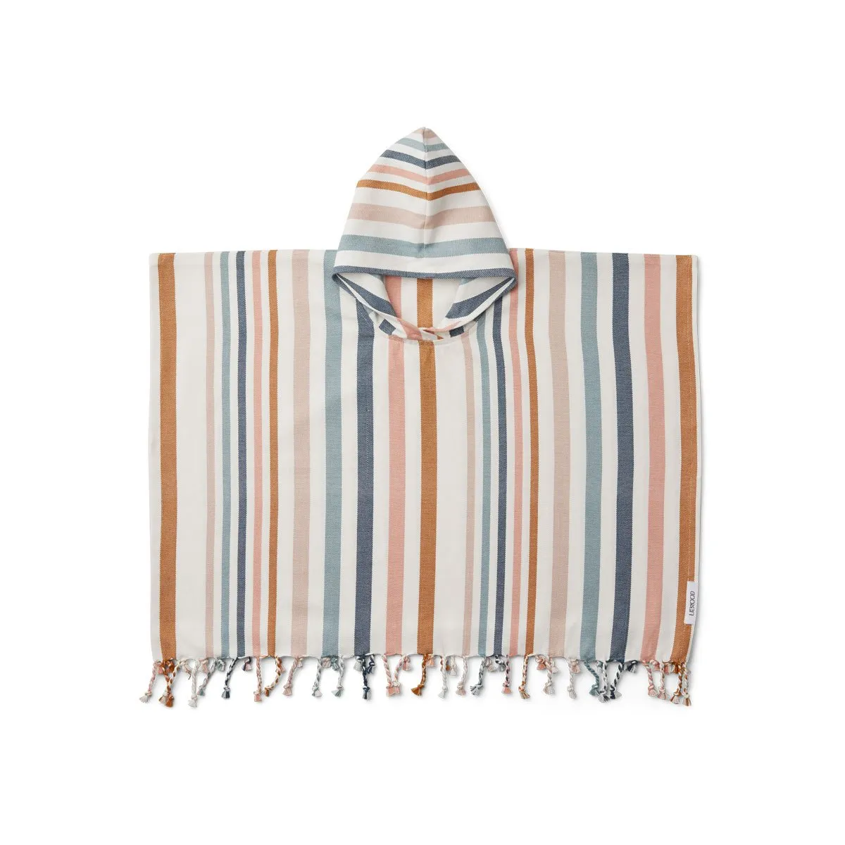 Roomie Poncho - Y/D stripe: Multi