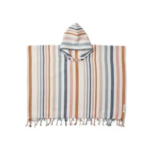 Roomie Poncho - Y/D stripe: Multi