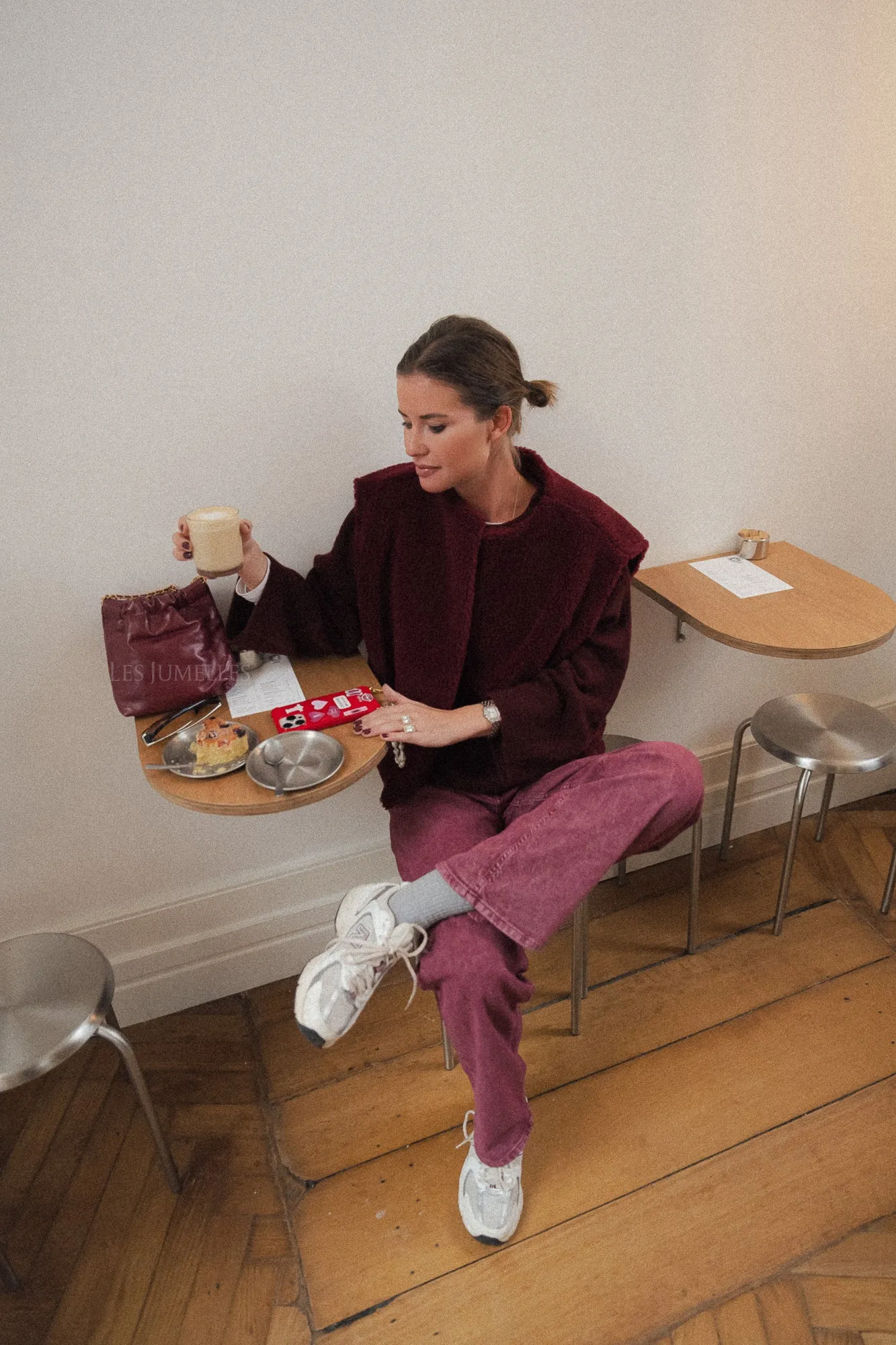 Rose waistcoat burgundy