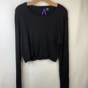 Size 12: Seraphine Maternity Black Crop Sweater