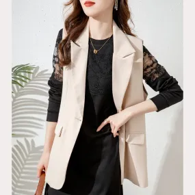 Slim-Fit Vest Chic Vest Blazer