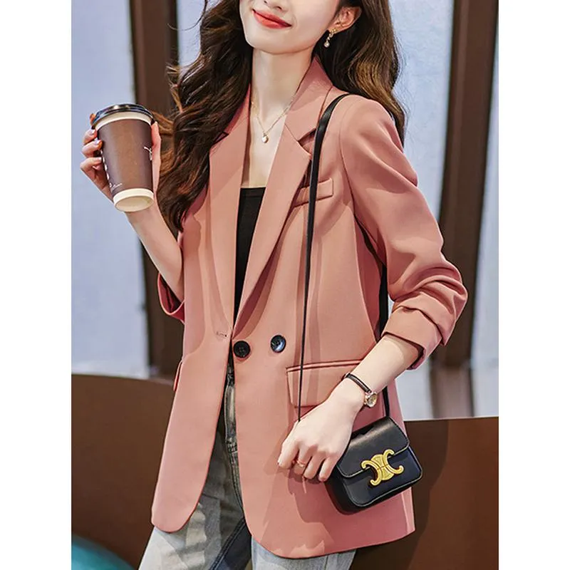 Slimming Brick Red Chic Blazer