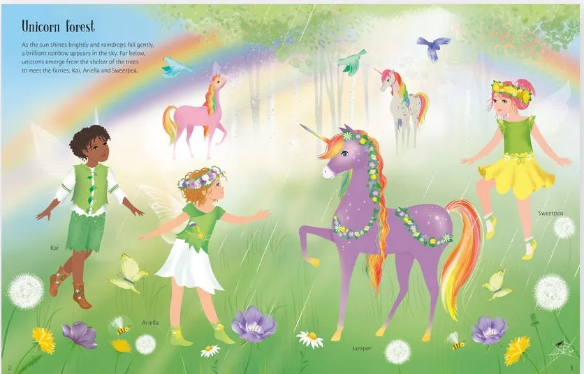 Sticker Dolly Dressing Rainbow Unicorns