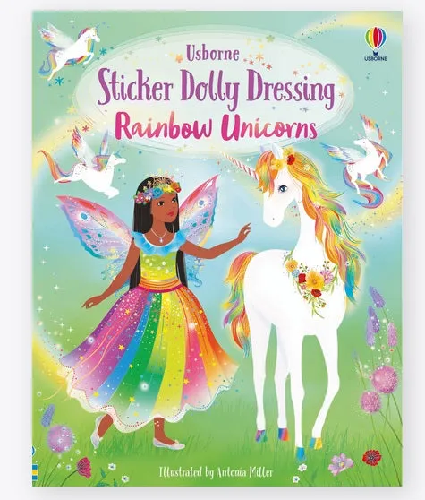 Sticker Dolly Dressing Rainbow Unicorns