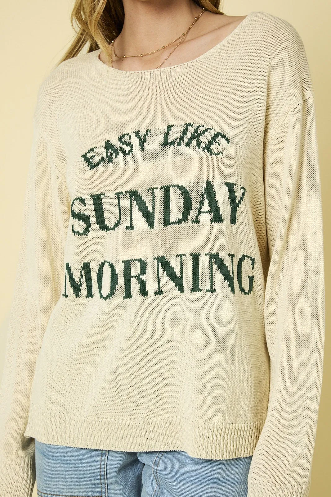 Sunday Morning Sweater-Cream