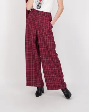 Tailored Check Wide Pant