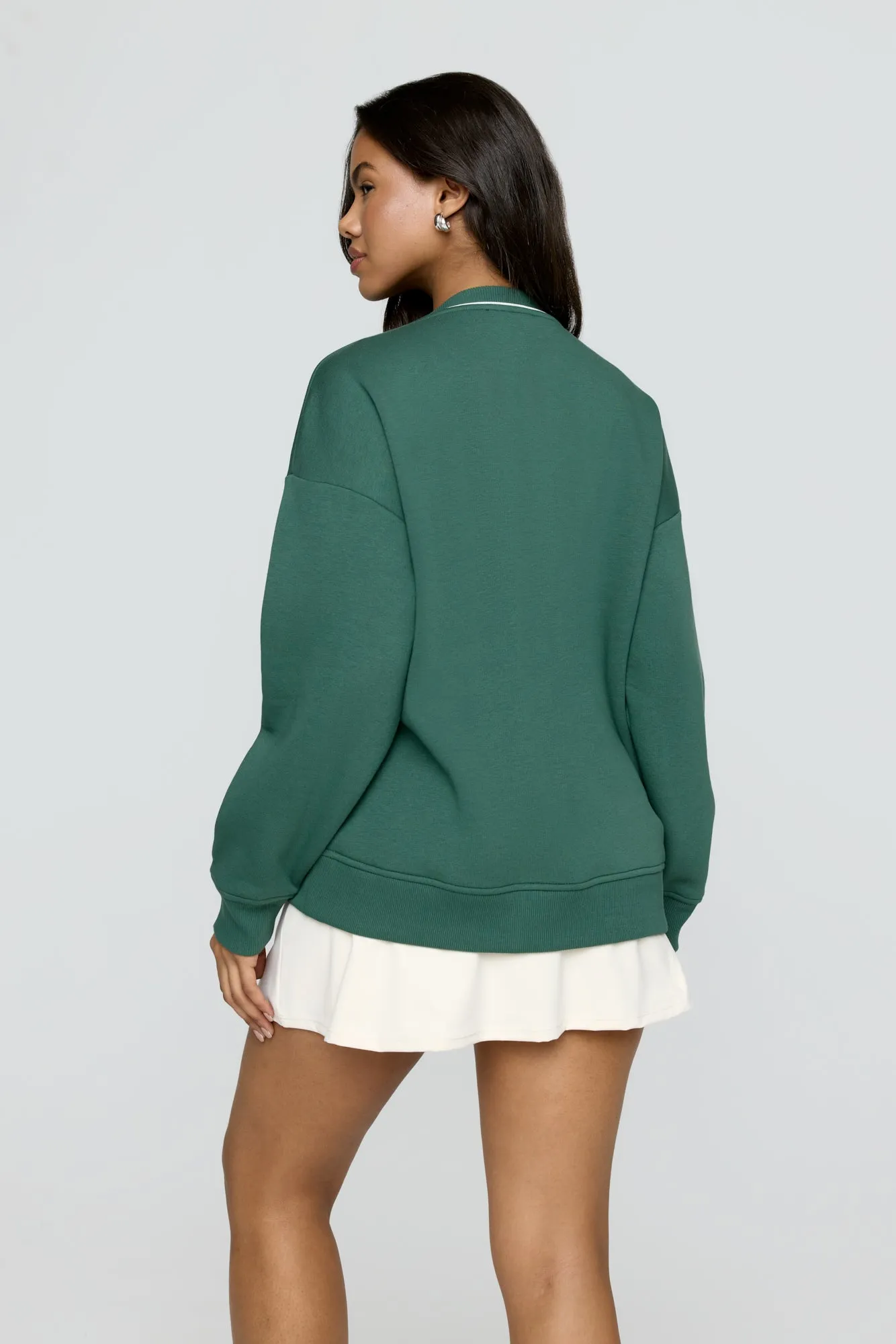 TALA Health Club Loose Hem Sweatshirt - Hunter Green