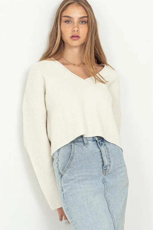 Talk To Me Sweater - Cream