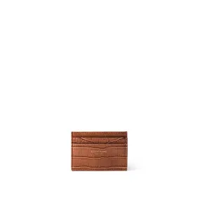 TB Cardholder Croco - Camel Brown