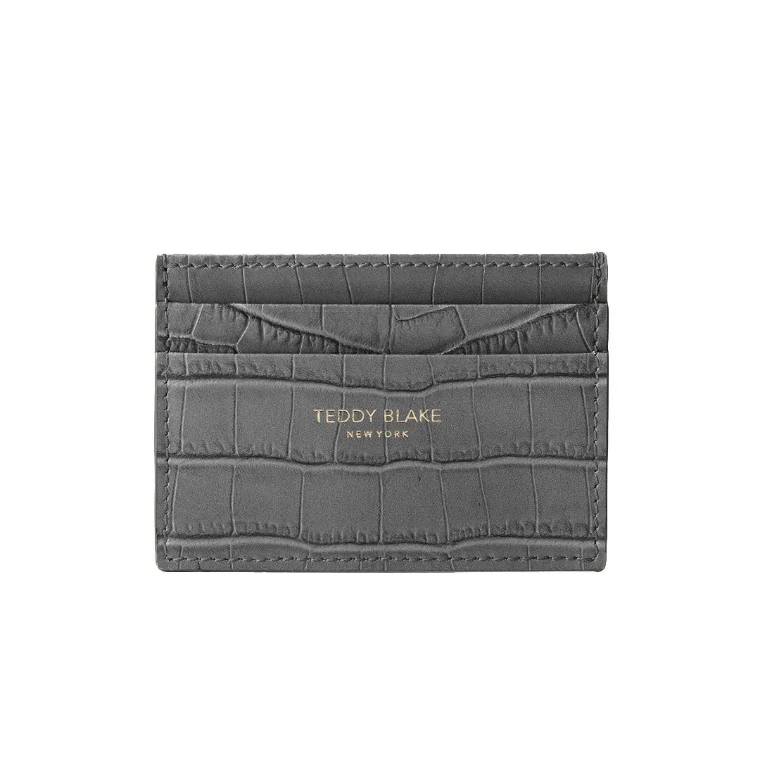 TB Cardholder Croco - Grey