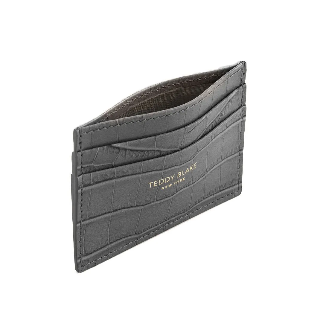 TB Cardholder Croco - Grey