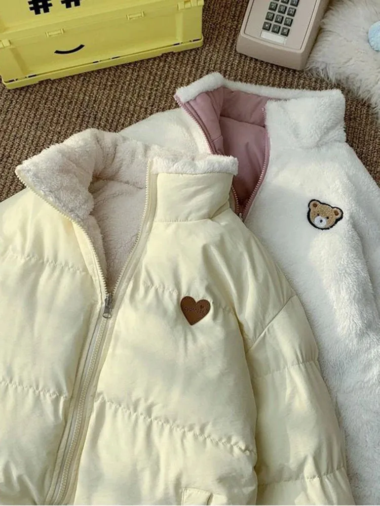 Teddy Bear Love Double Sided Coat