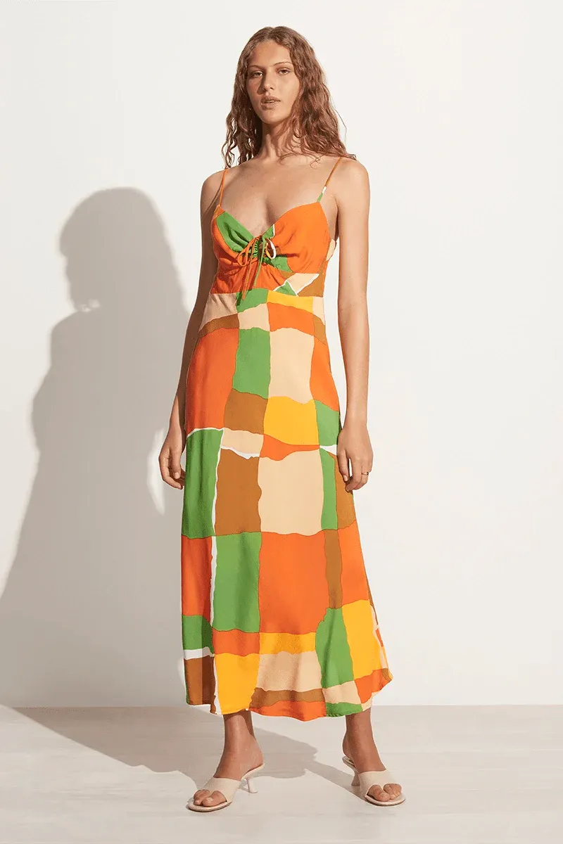 Tempio Midi Dress - Costa Smeralda Print