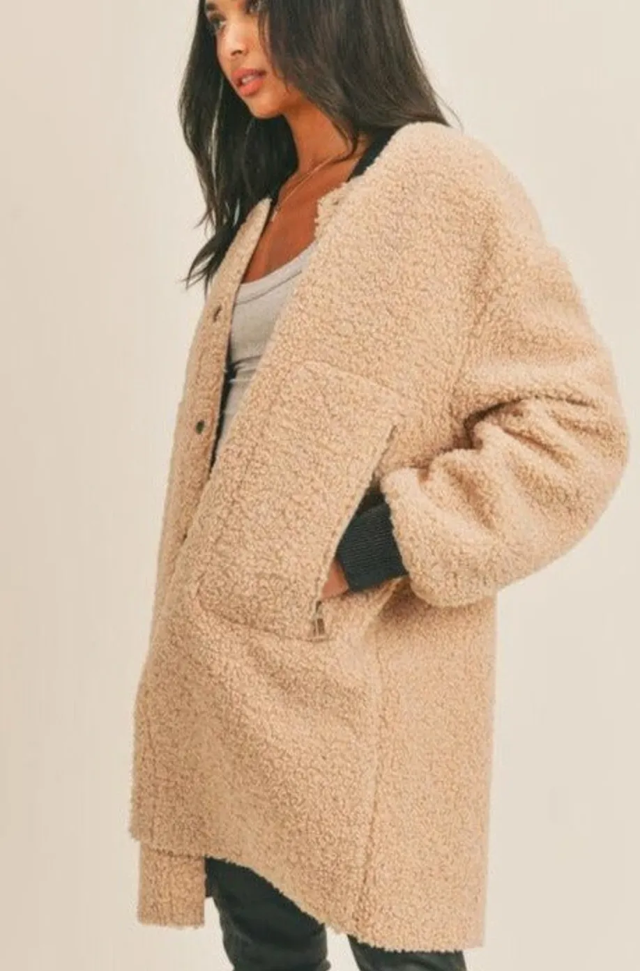 The Not From Around Sherpa Coat