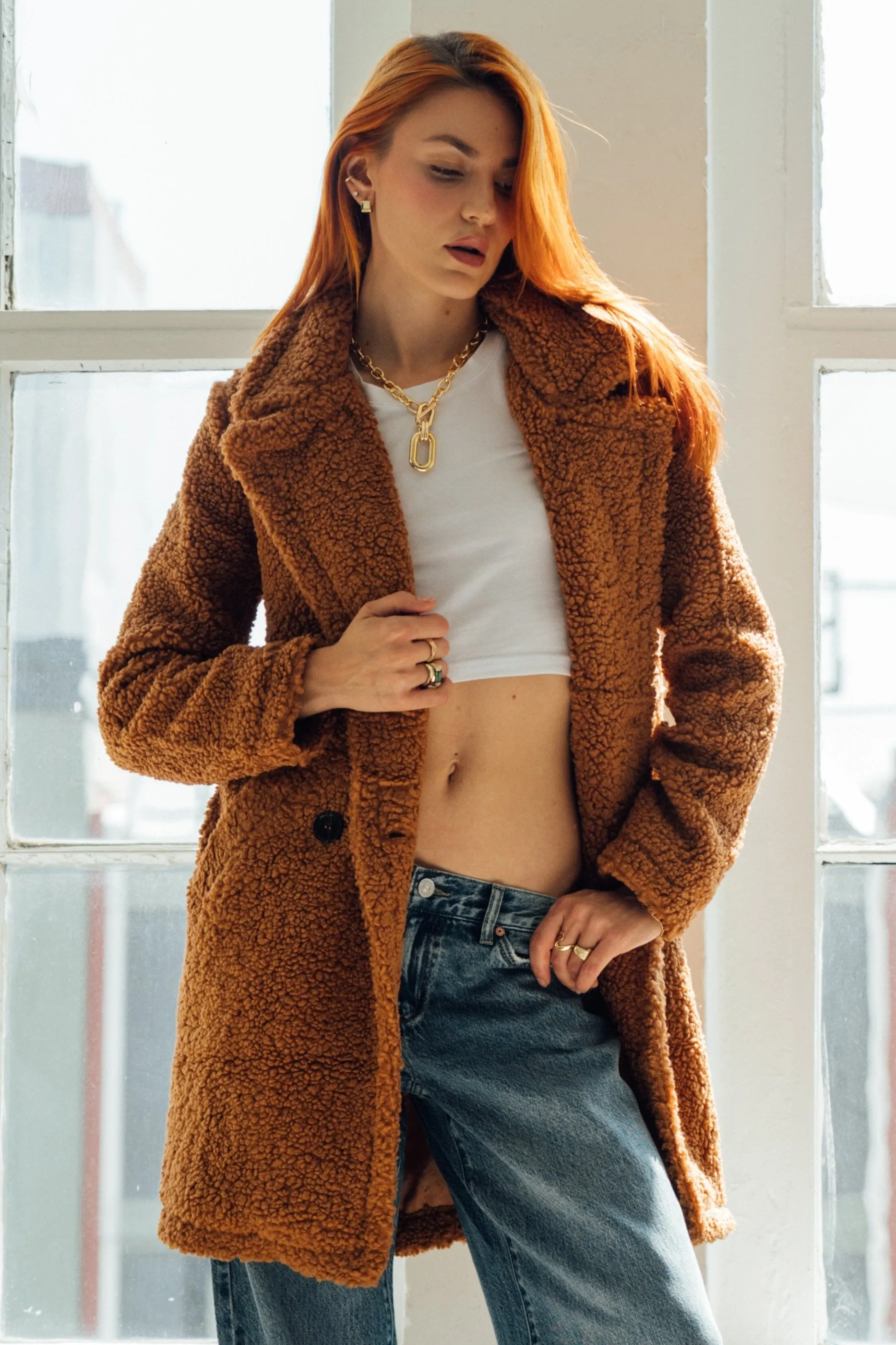 The Teddy Coat - Chestnut