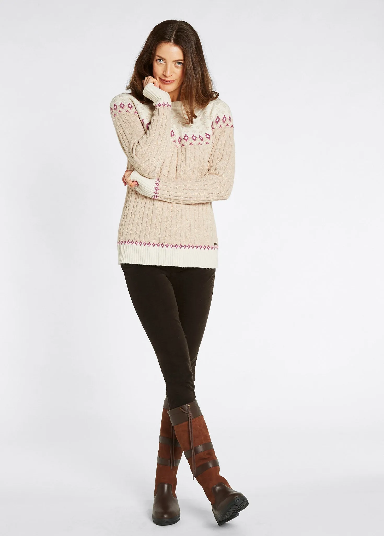 Thornfield Women’s Fair Isle knit - Oat