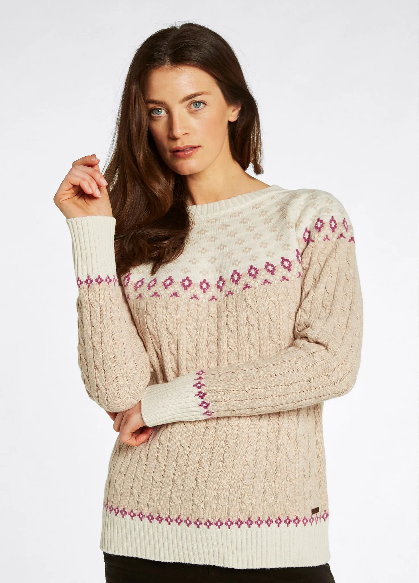 Thornfield Women’s Fair Isle knit - Oat