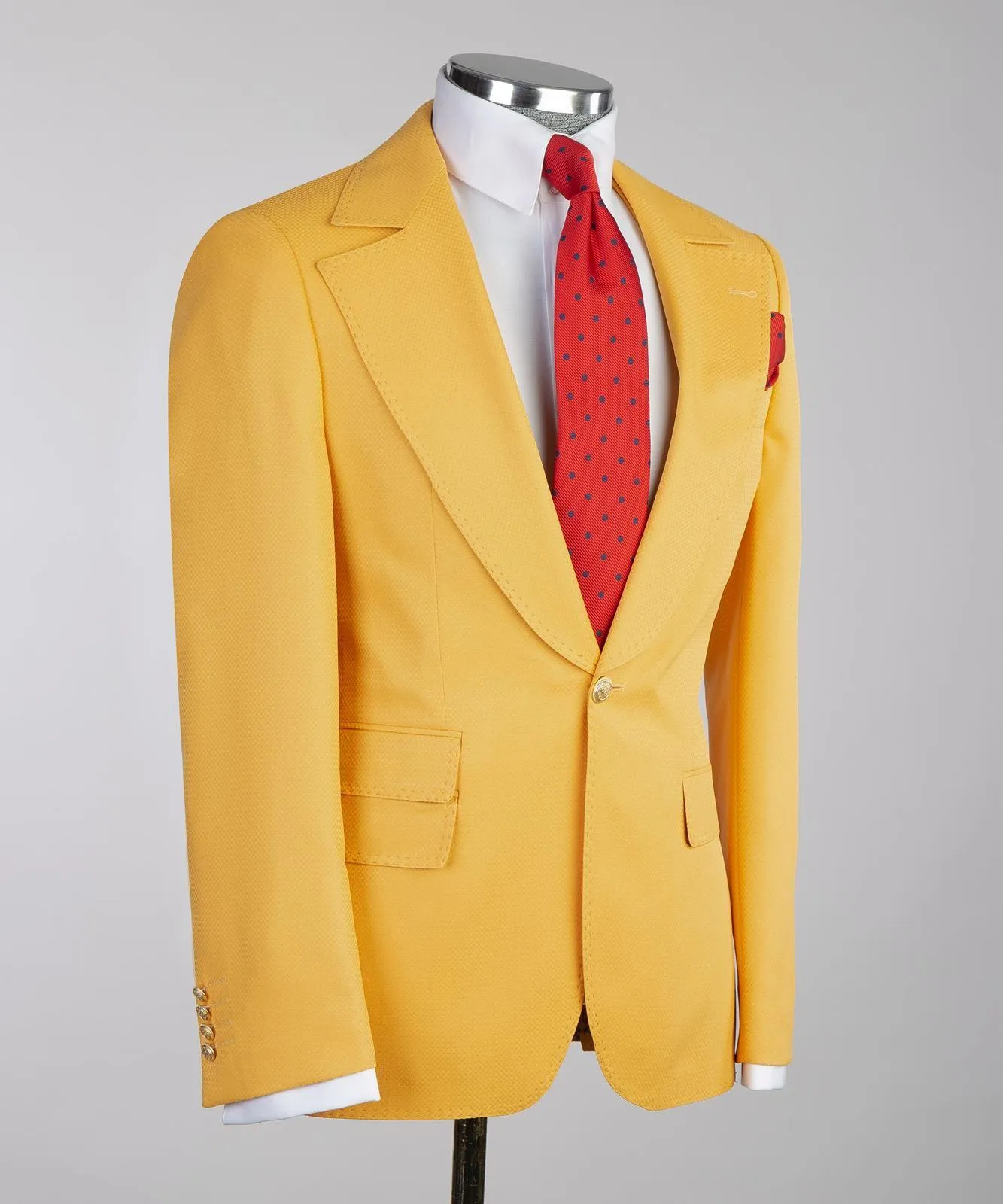 Three Piece Yellow Suit