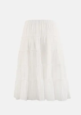 Tiered Midi Skirt