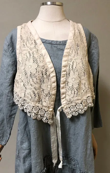 Tiny Vest Cotton Lace