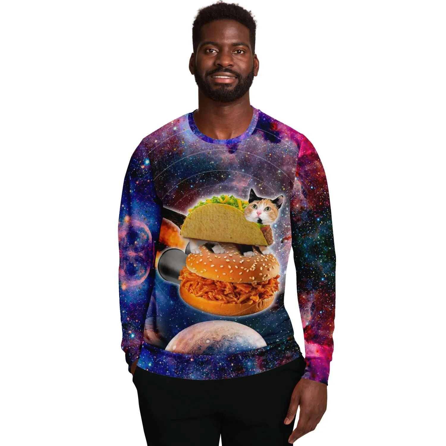 Trippy Space Kitty Sweater