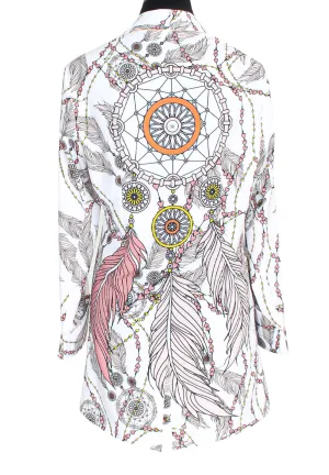 Tulum - Pastel Dreamcatchers Blazer (Peach) - S