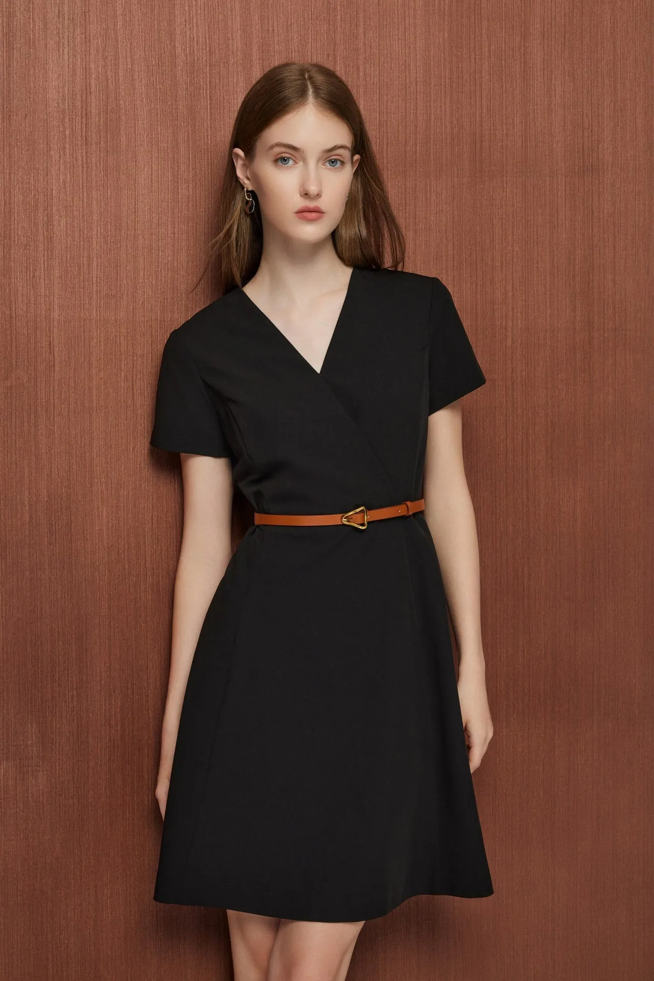 Veronica UV Protection Soft Touch Stretchable Twill Dress with Belt