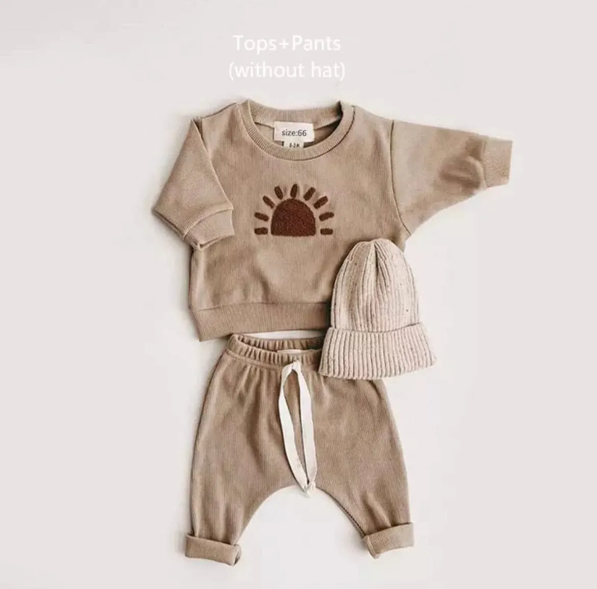 Waffle Boho Tracksuit - Sun & Rainbow