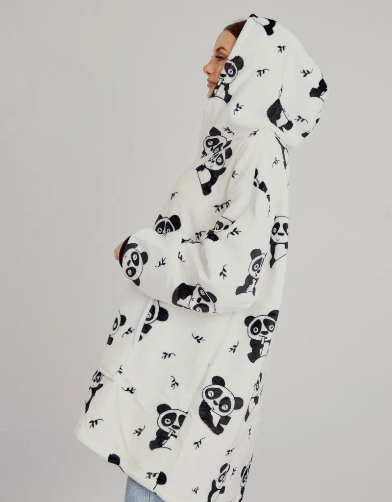 White Panda Blanket Jumper