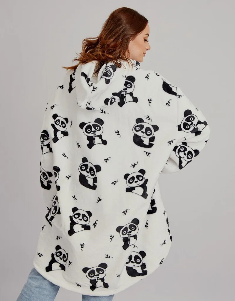 White Panda Blanket Jumper