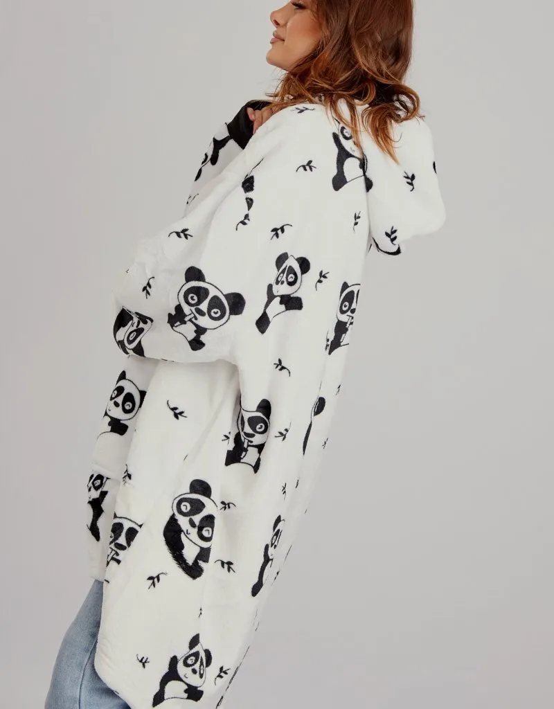 White Panda Blanket Jumper