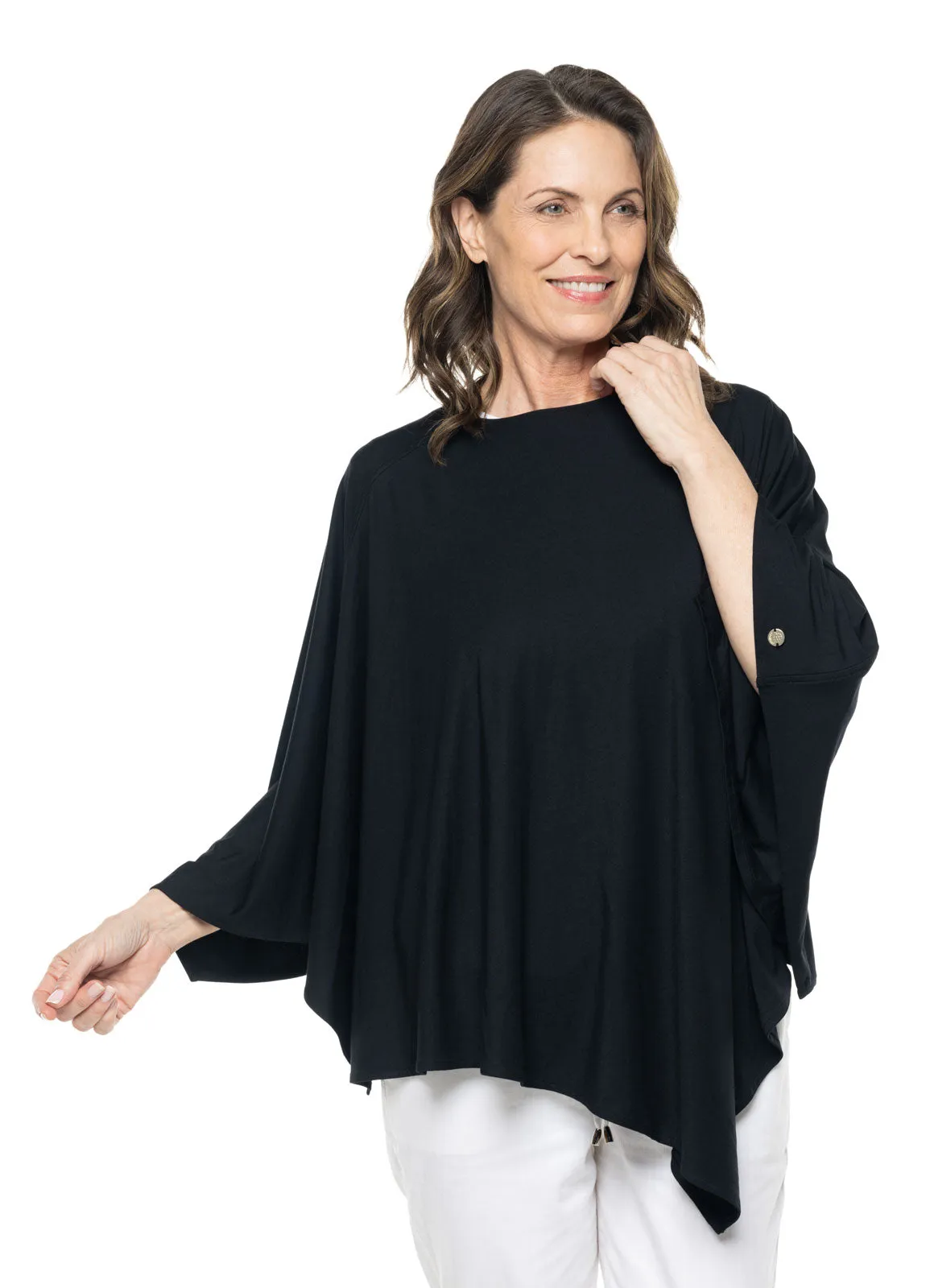 Women's Tama Poncho  |  Black