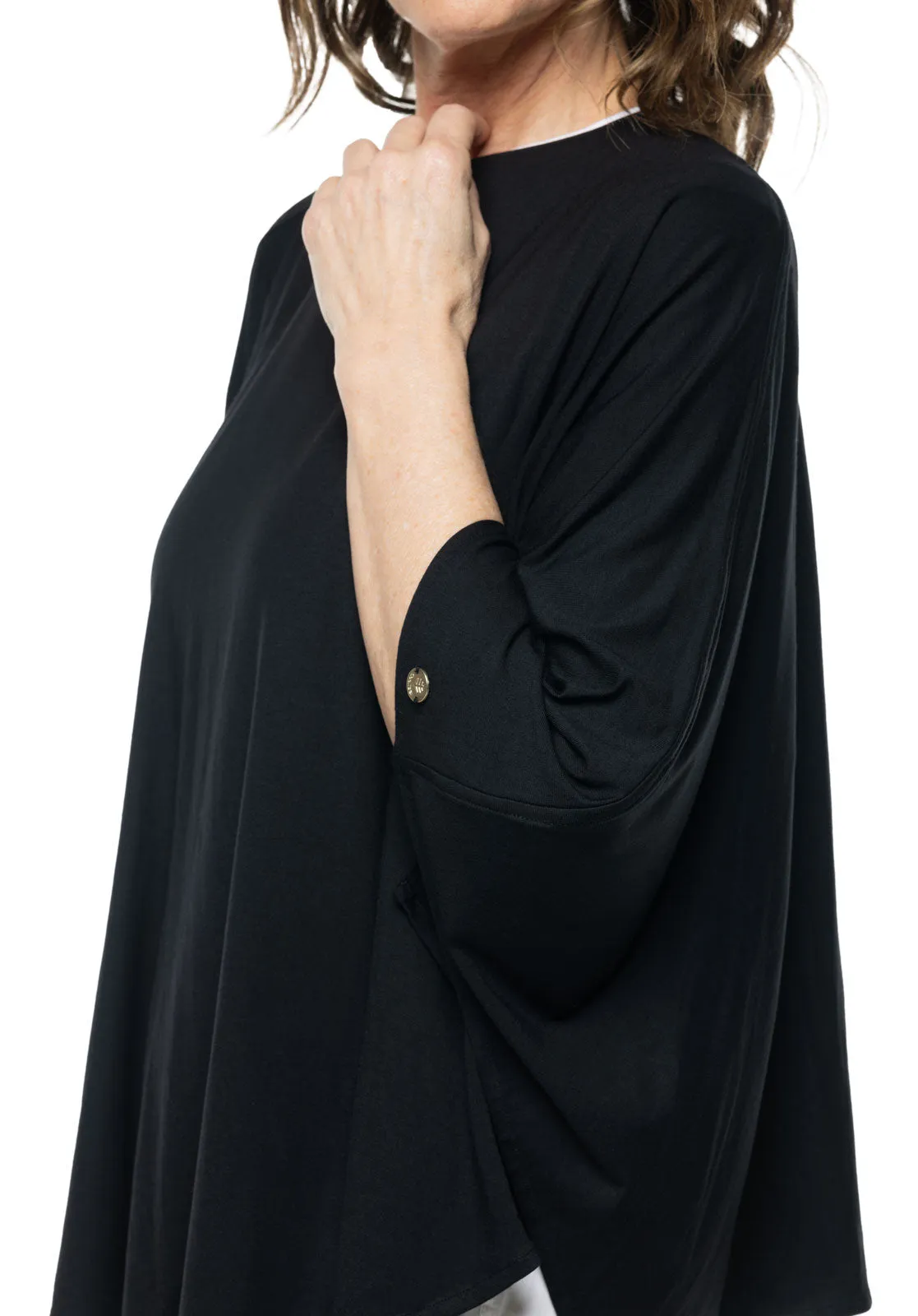 Women's Tama Poncho  |  Black